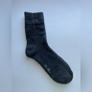 Loro Piana Charcoal Women's Casual Wool Sock
